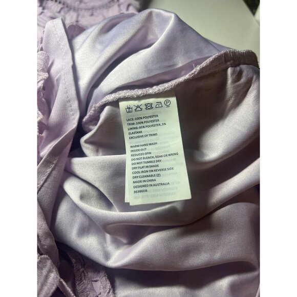 Bardot Gemme Dress Lace Halter Ladies Size 8 Lavender Lilac Color - Picture 12 of 16